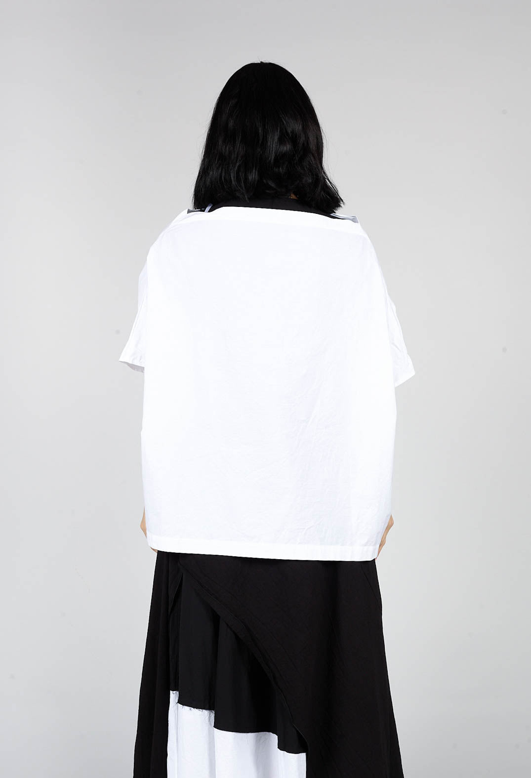 Edor Top in White with Black