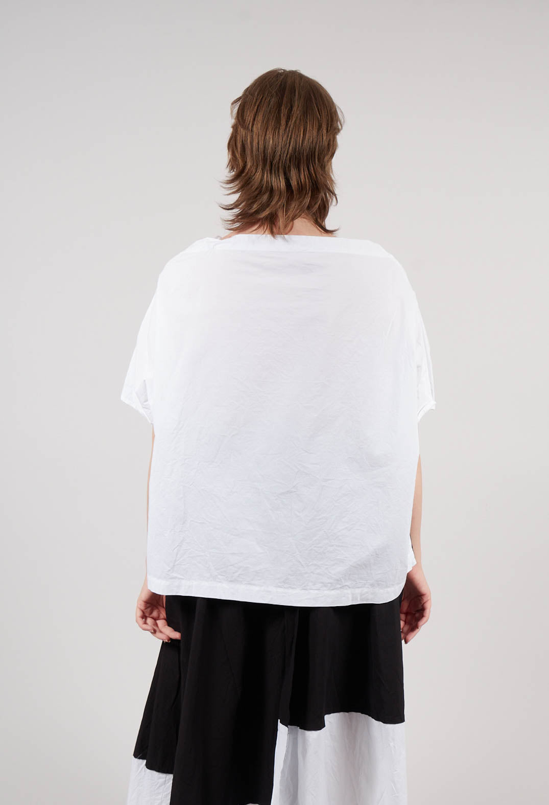 Edor Top in White with Black