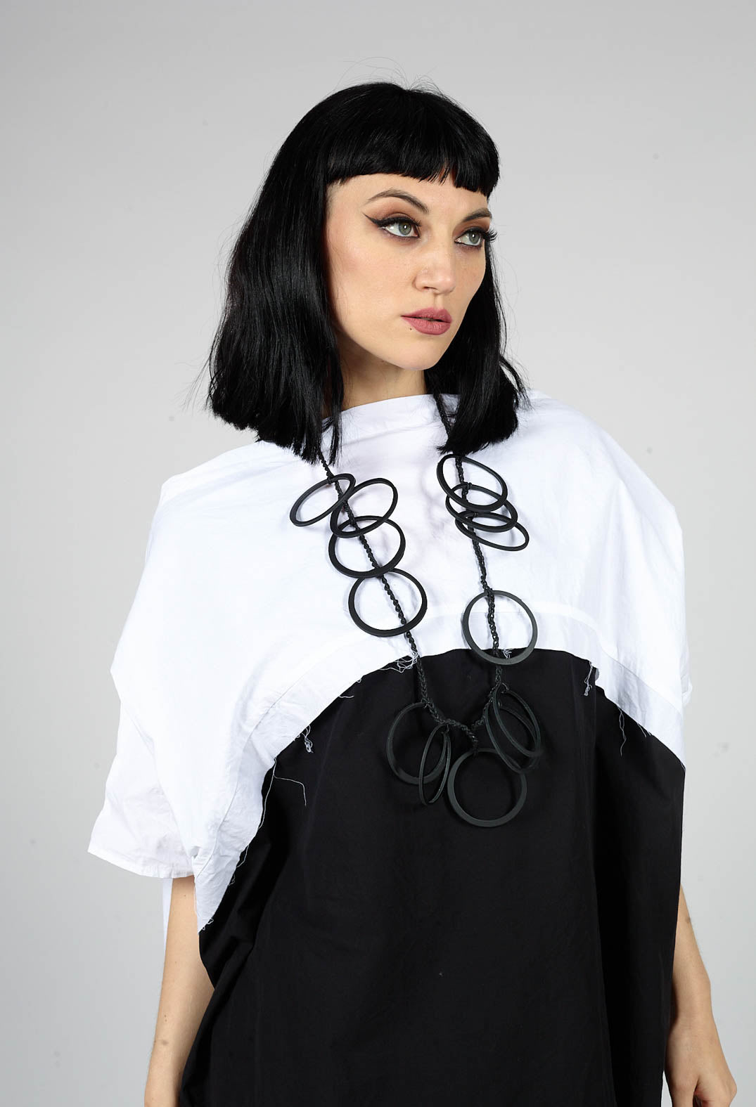 Edor Top in White with Black