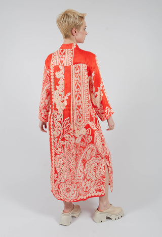 Atria Chemisier Dress in Clementine