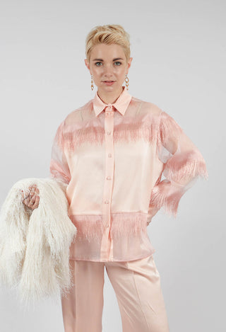 Alida Lightweight Shirt with Fringes in Arizona Sunrise