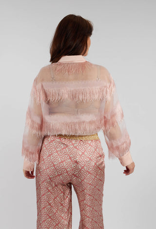Alida Lightweight Shirt with Fringes in Arizona Sunrise