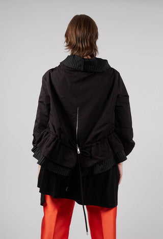 Ribbed Jacket in Black