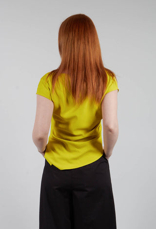 Mira Draped Top in Citrine