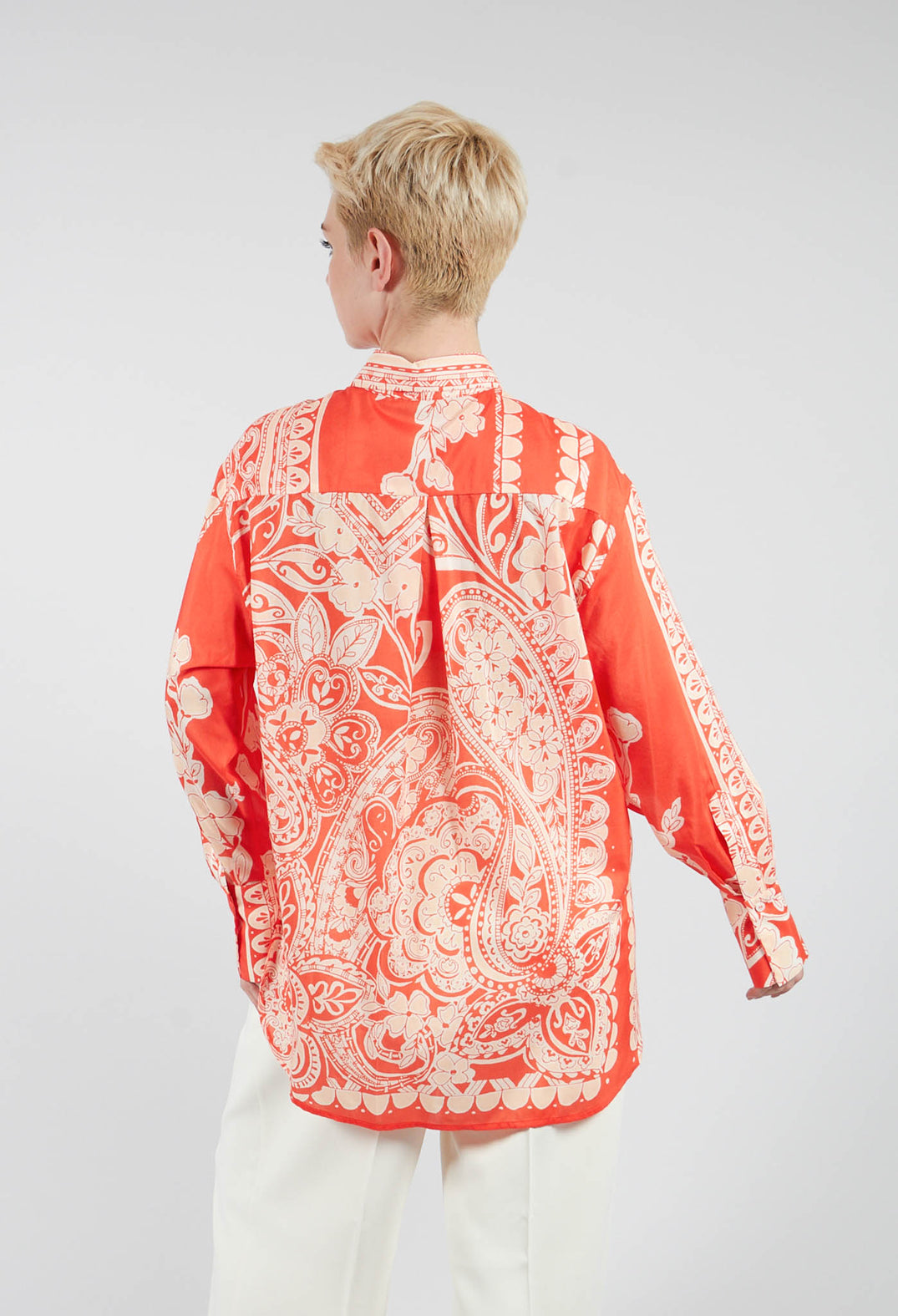 Dafne Printed Shirt in Clementine