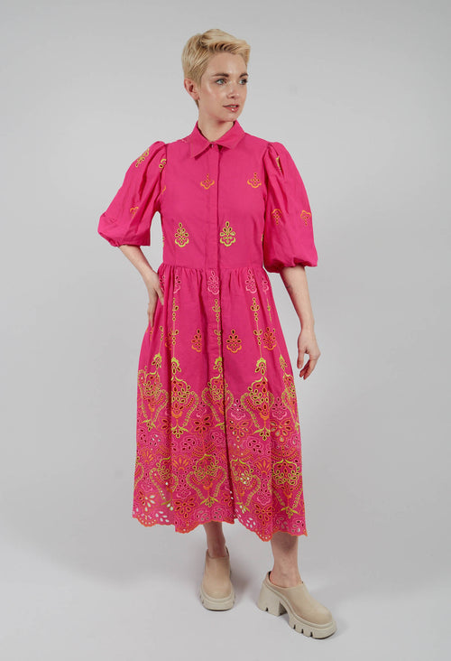 Sangallo Chemisier Dress in Party Punch