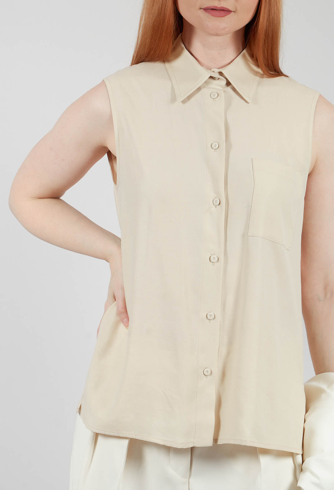 Lyocell Sleeveless Shirt in Varadero