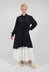 Short Silk Blend Dress in Black
