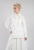 Patchwork Sangallo Embroidery Shirt in White