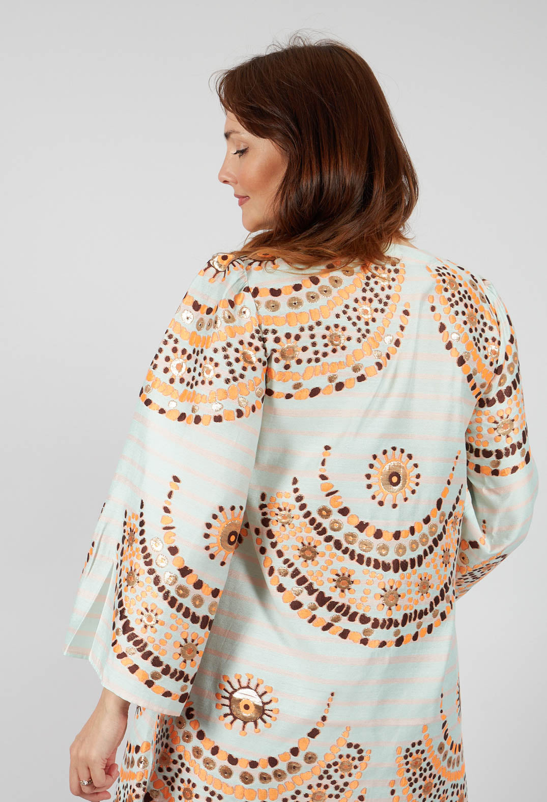Ricco Dress in Blue Print