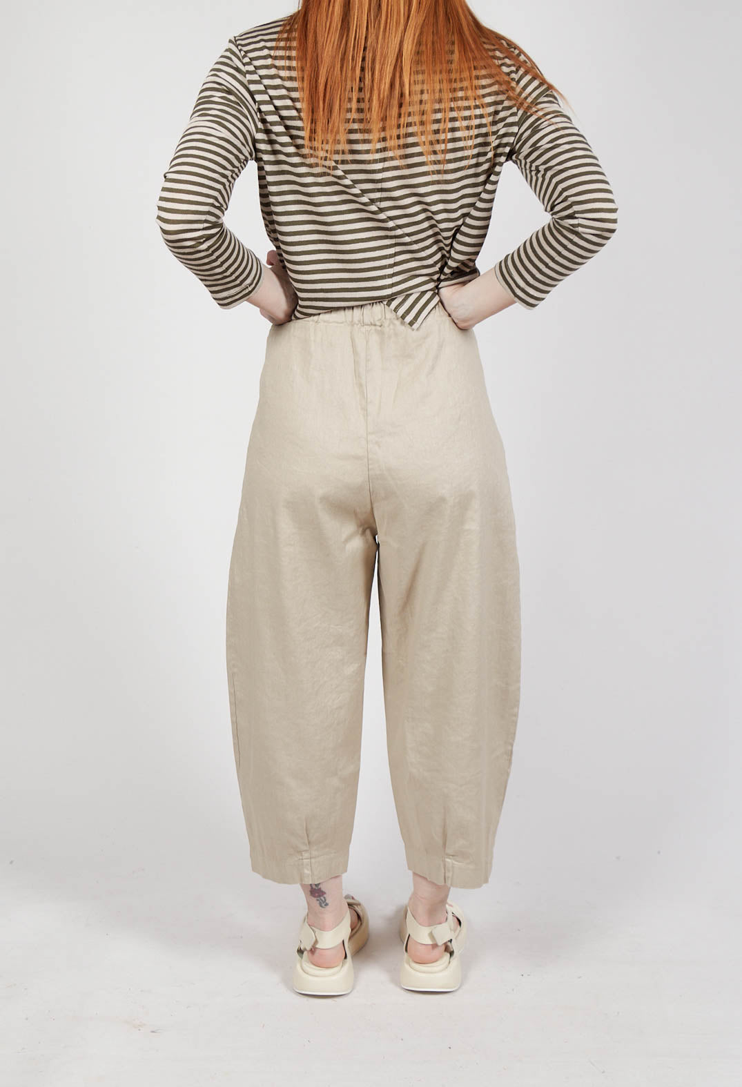 Bianco D Trousers in Grezzo