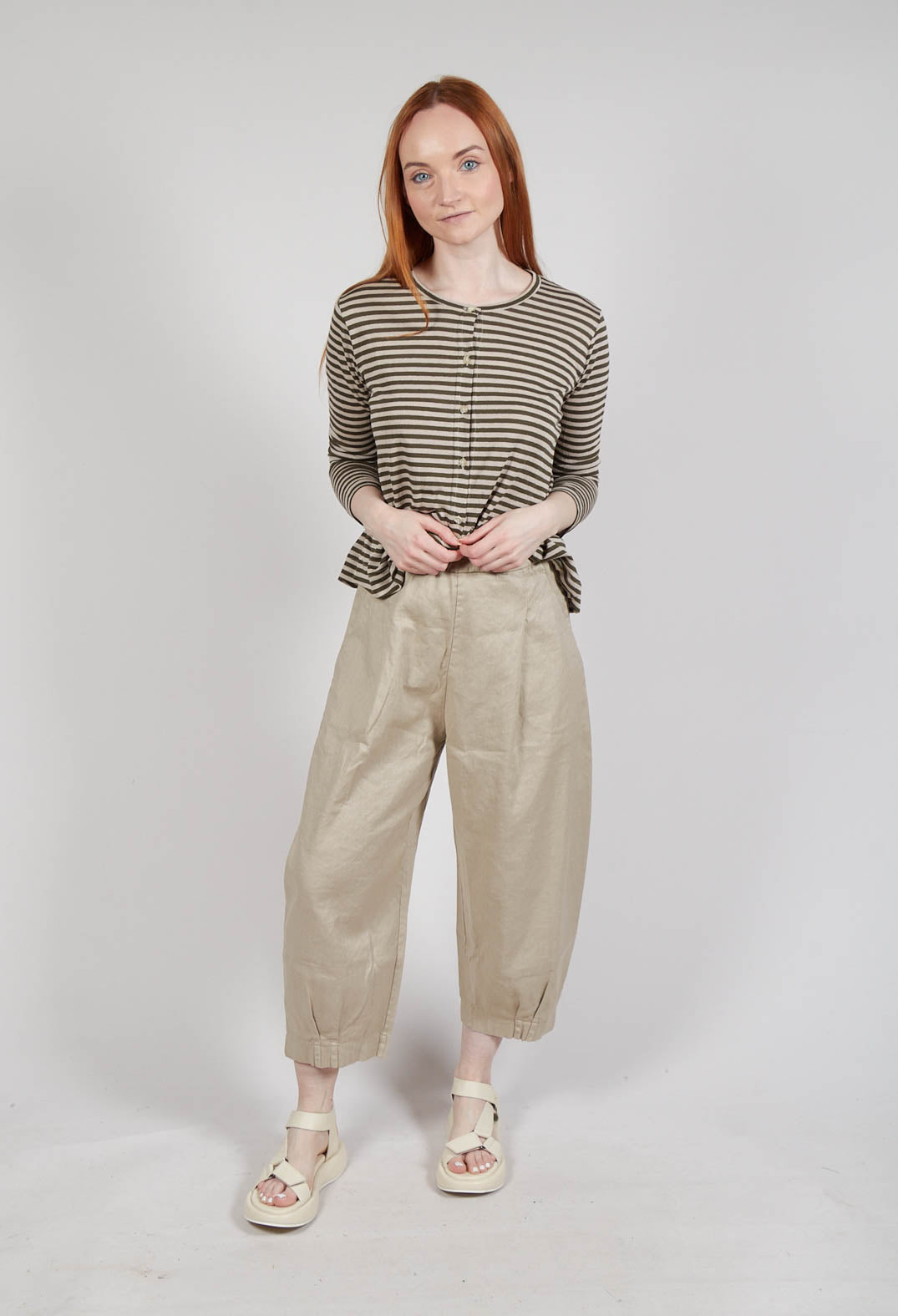 Bianco D Trousers in Grezzo