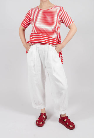 Bianco D Trousers in Latte
