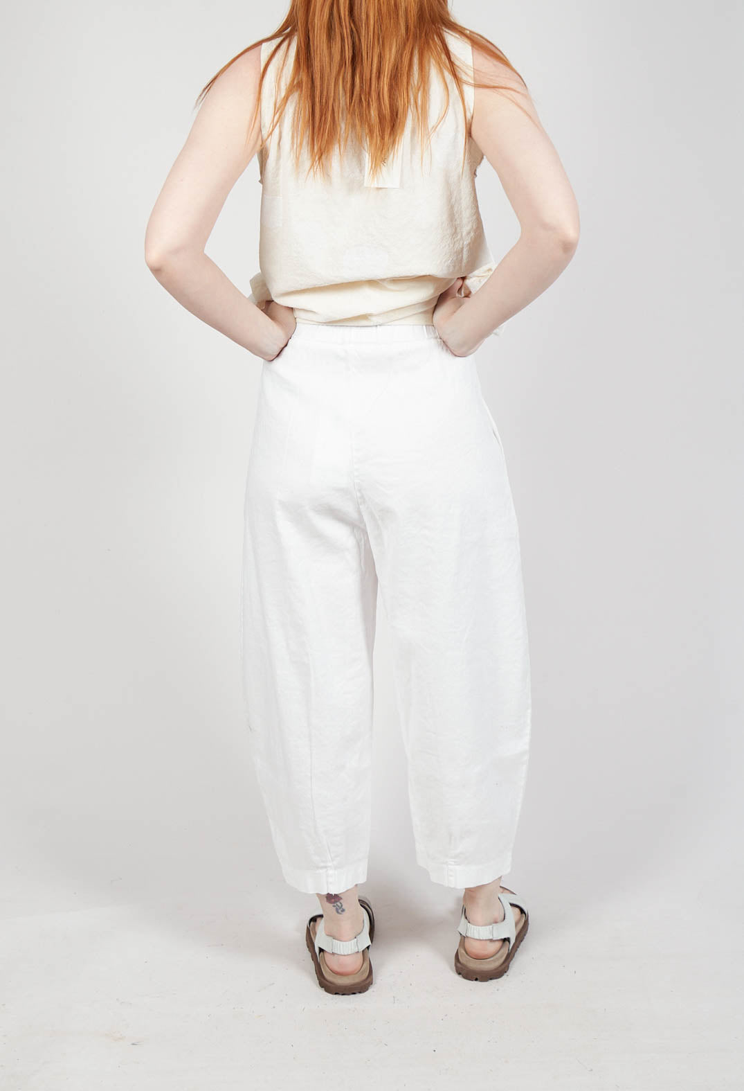 Bianco D Trousers in Latte