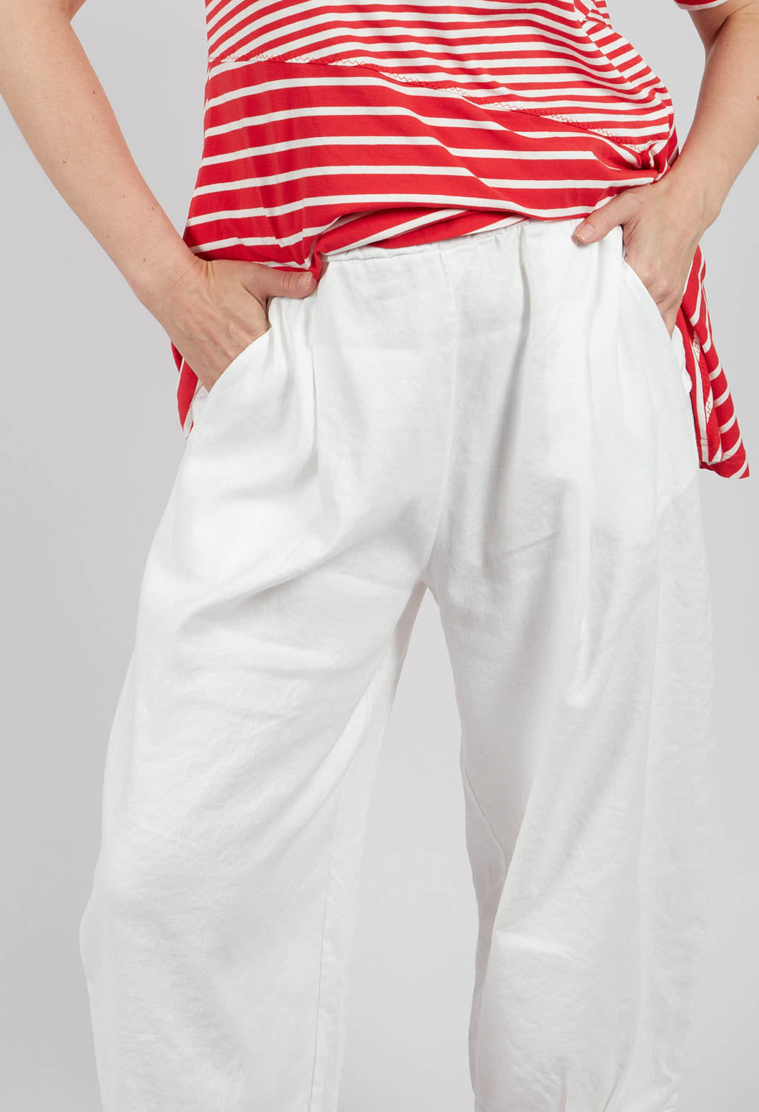 Bianco D Trousers in Latte