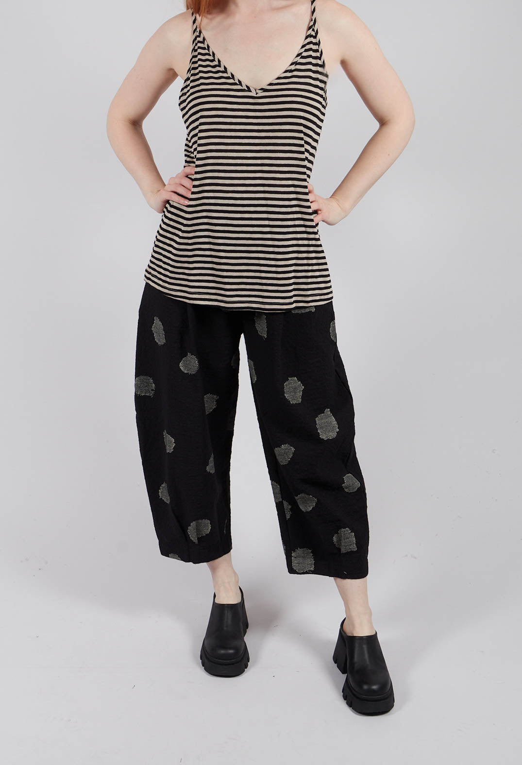Bianco S Trousers in Nero