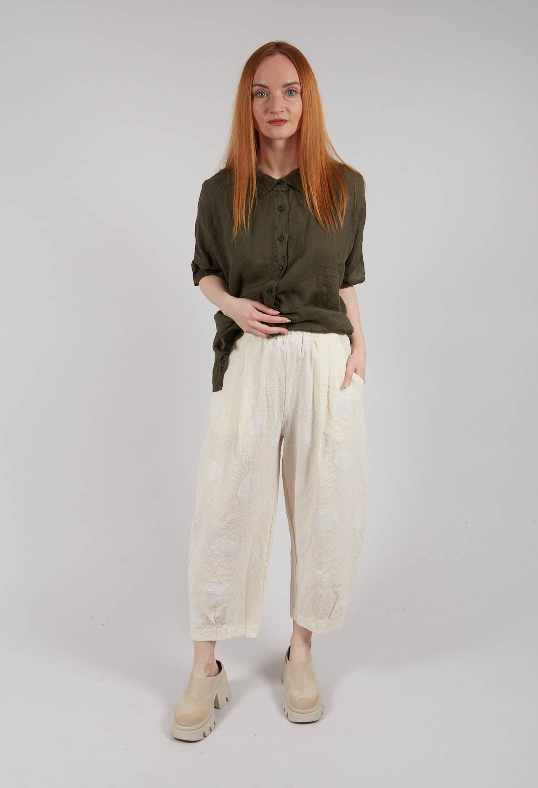 Bianco S Trousers in Mandorla