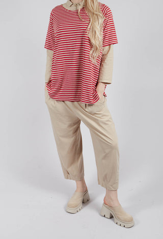 Bianco U Trousers in Grezzo