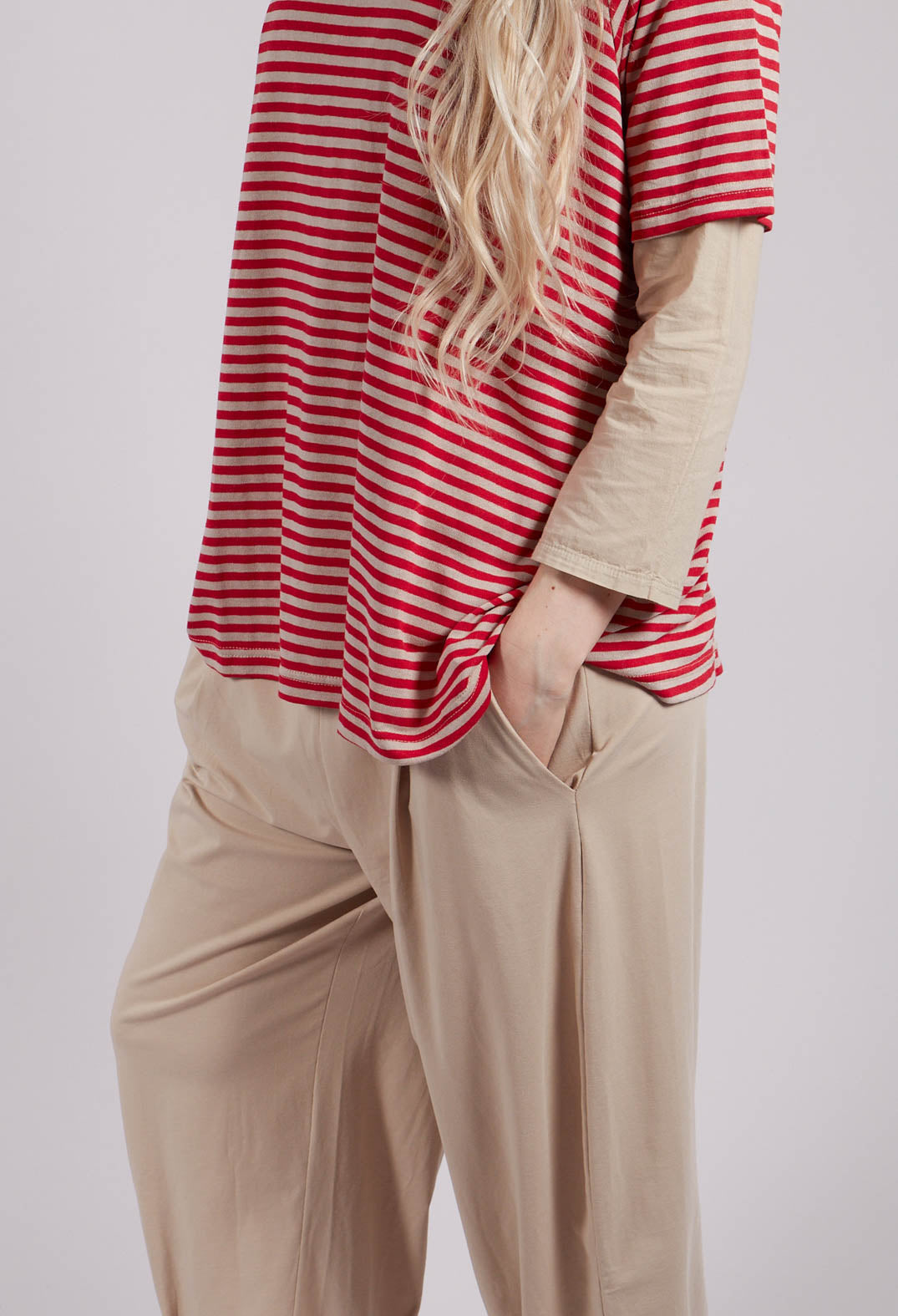 Bianco U Trousers in Grezzo