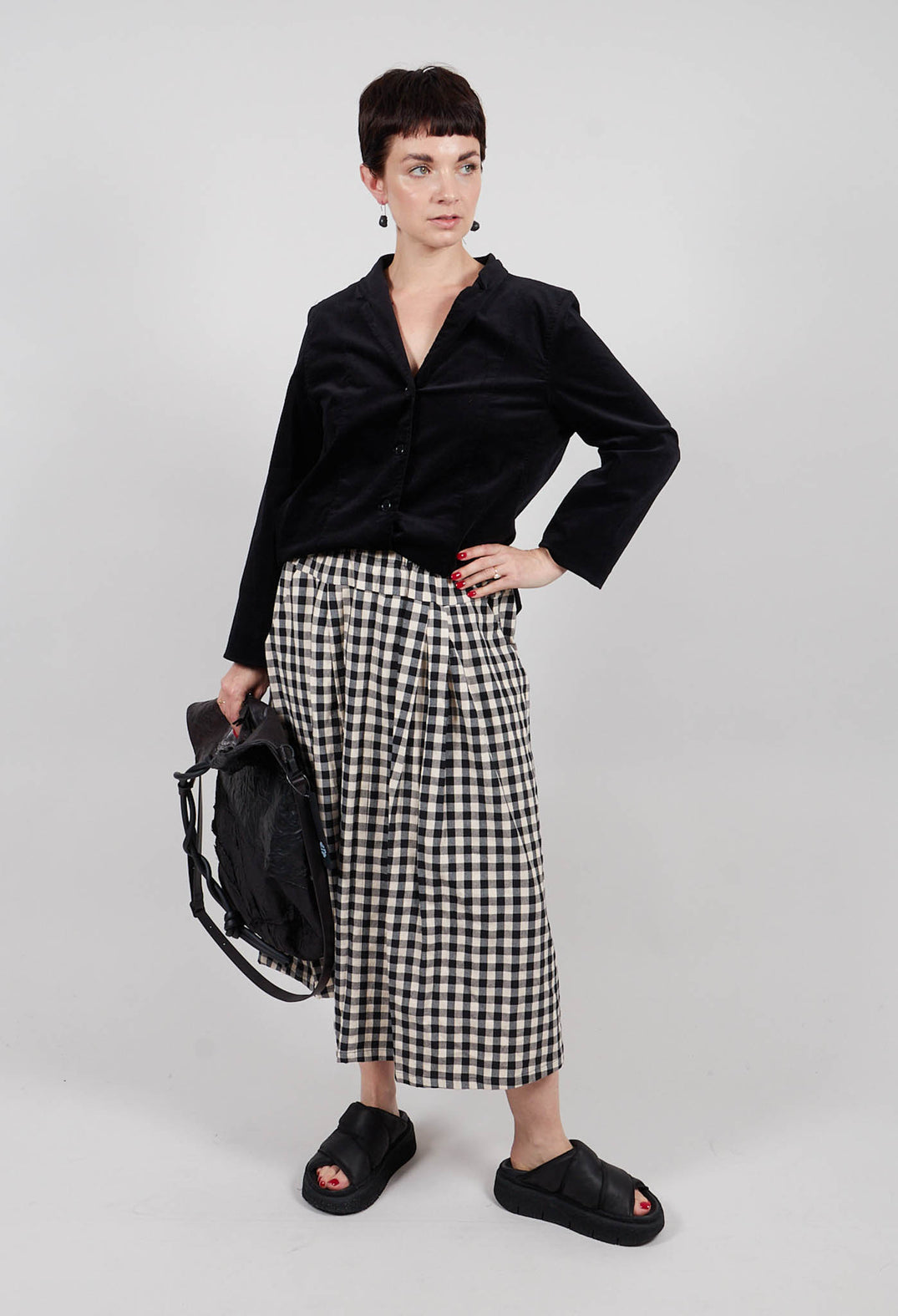 Bosa Q Skirt in Nero