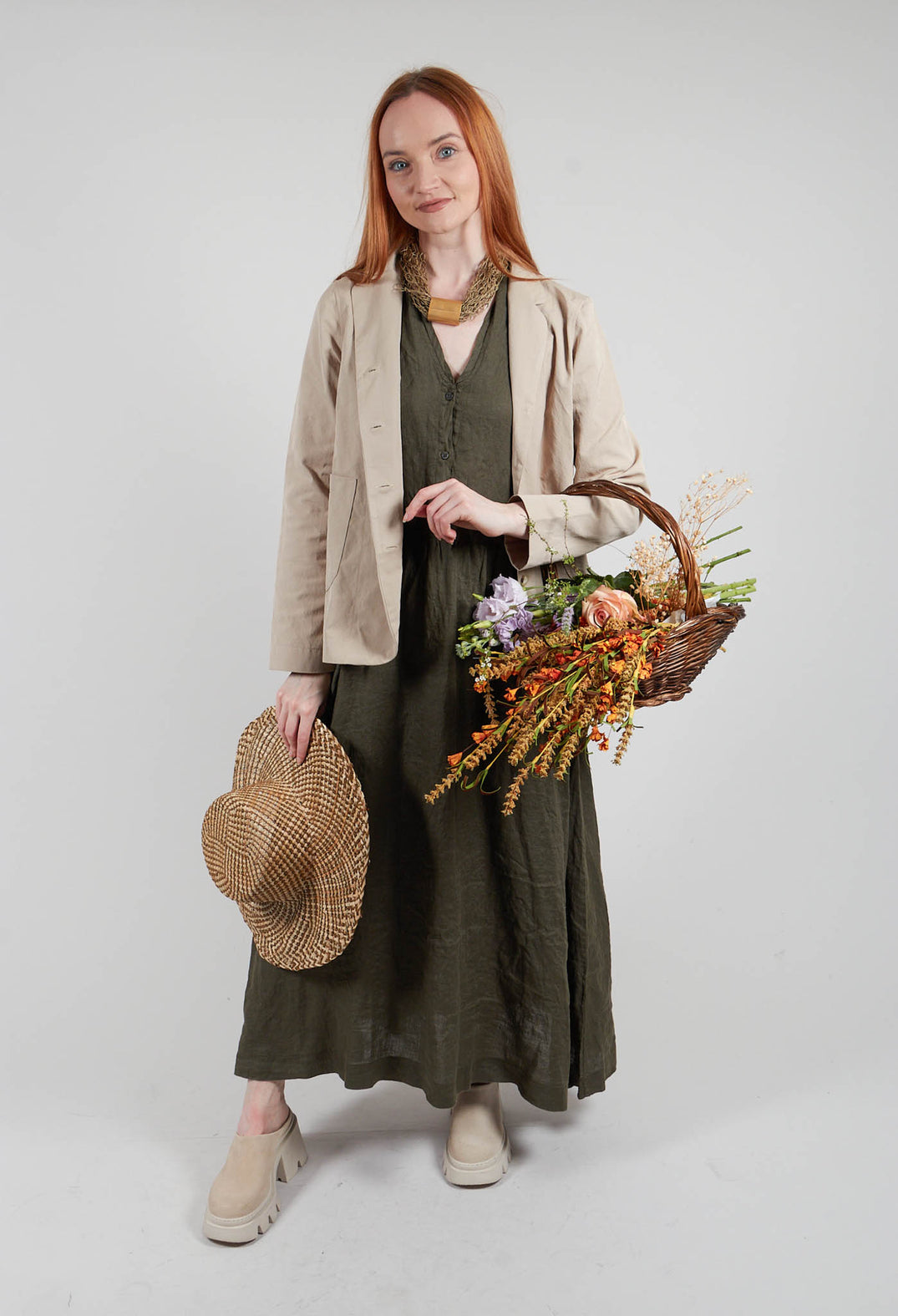 Opaco L Dress in Alga