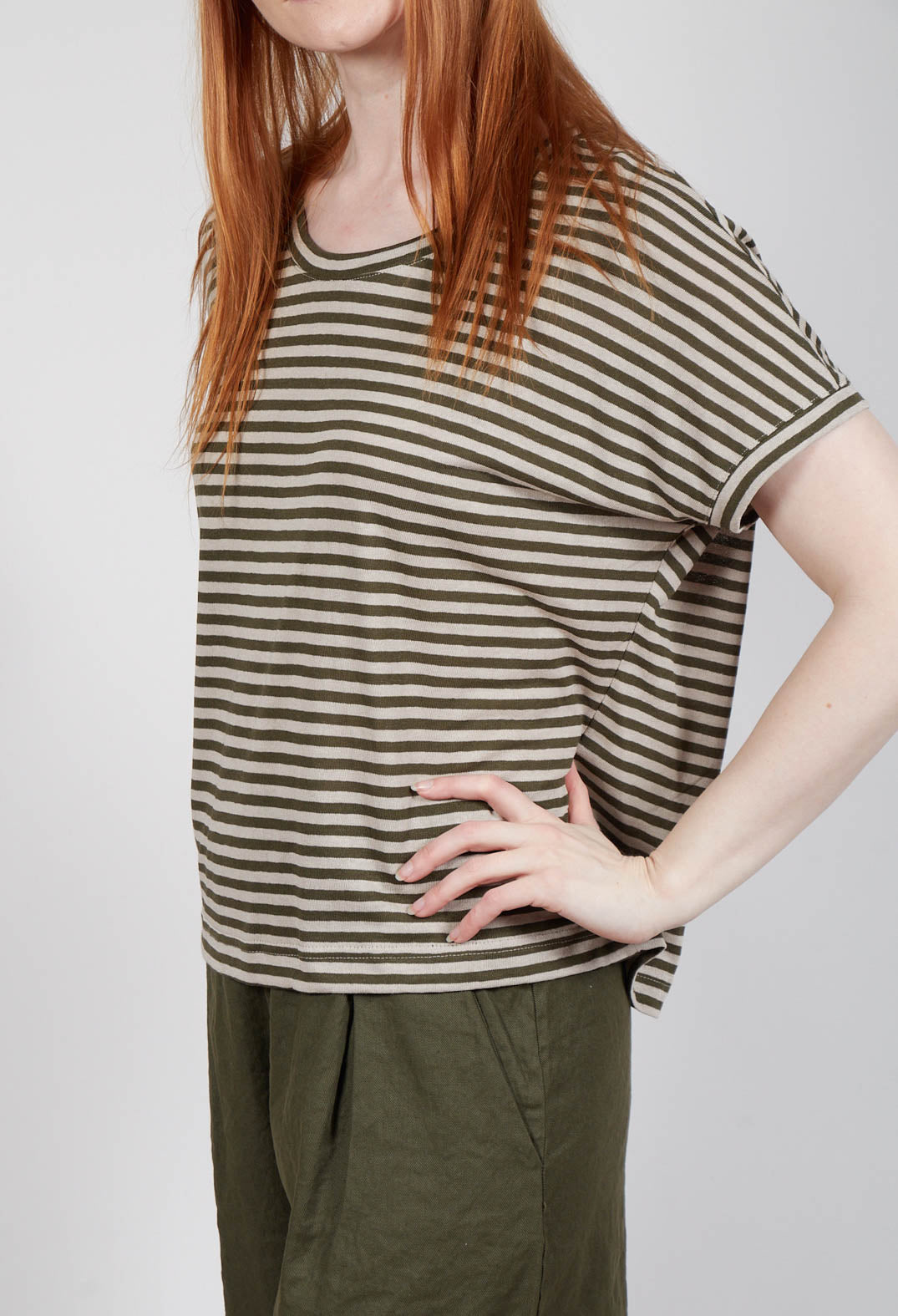 Decisa LR T-Shirt in Alga Stripe