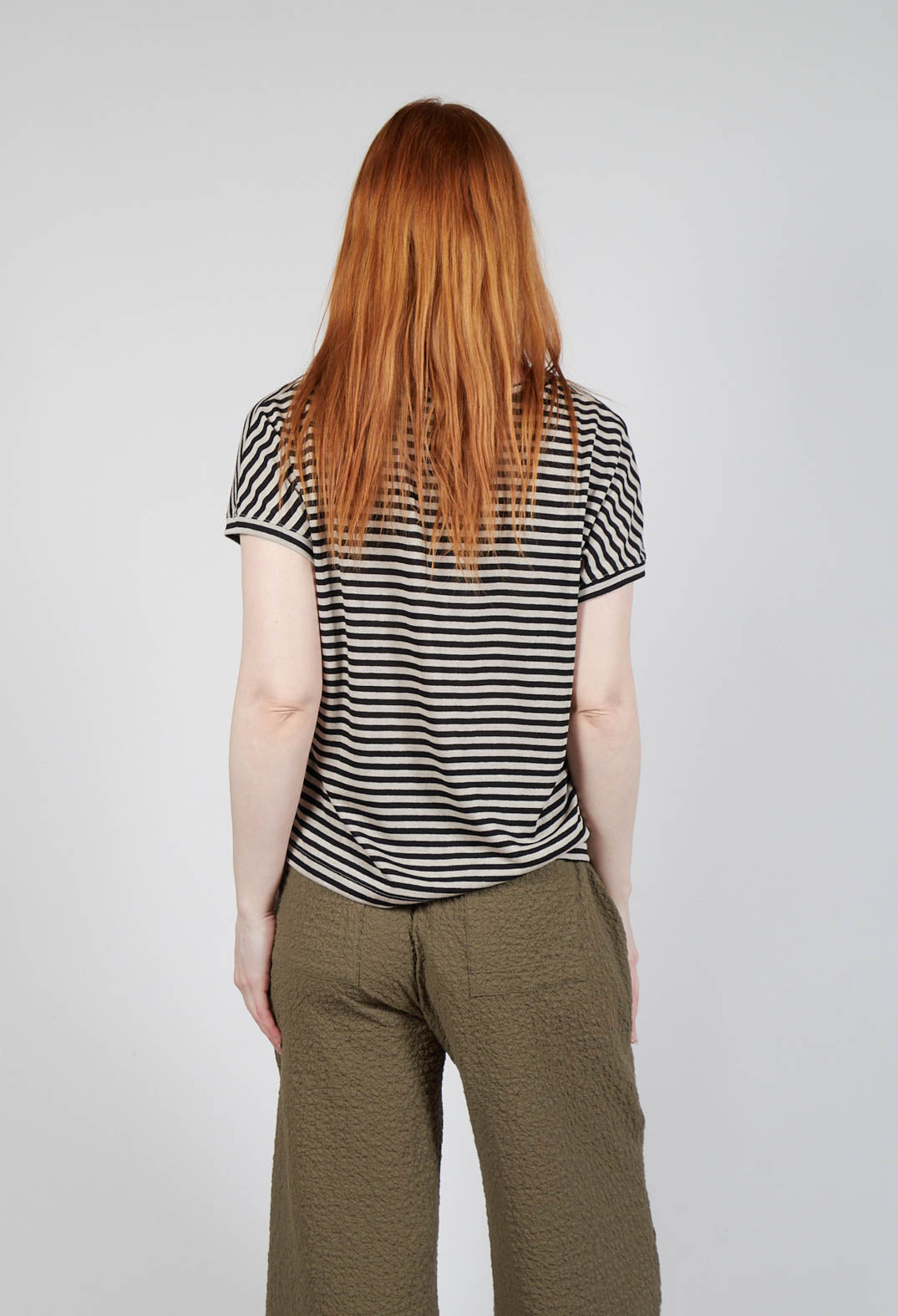 Decisa LR T-Shirt in Nero Stripe