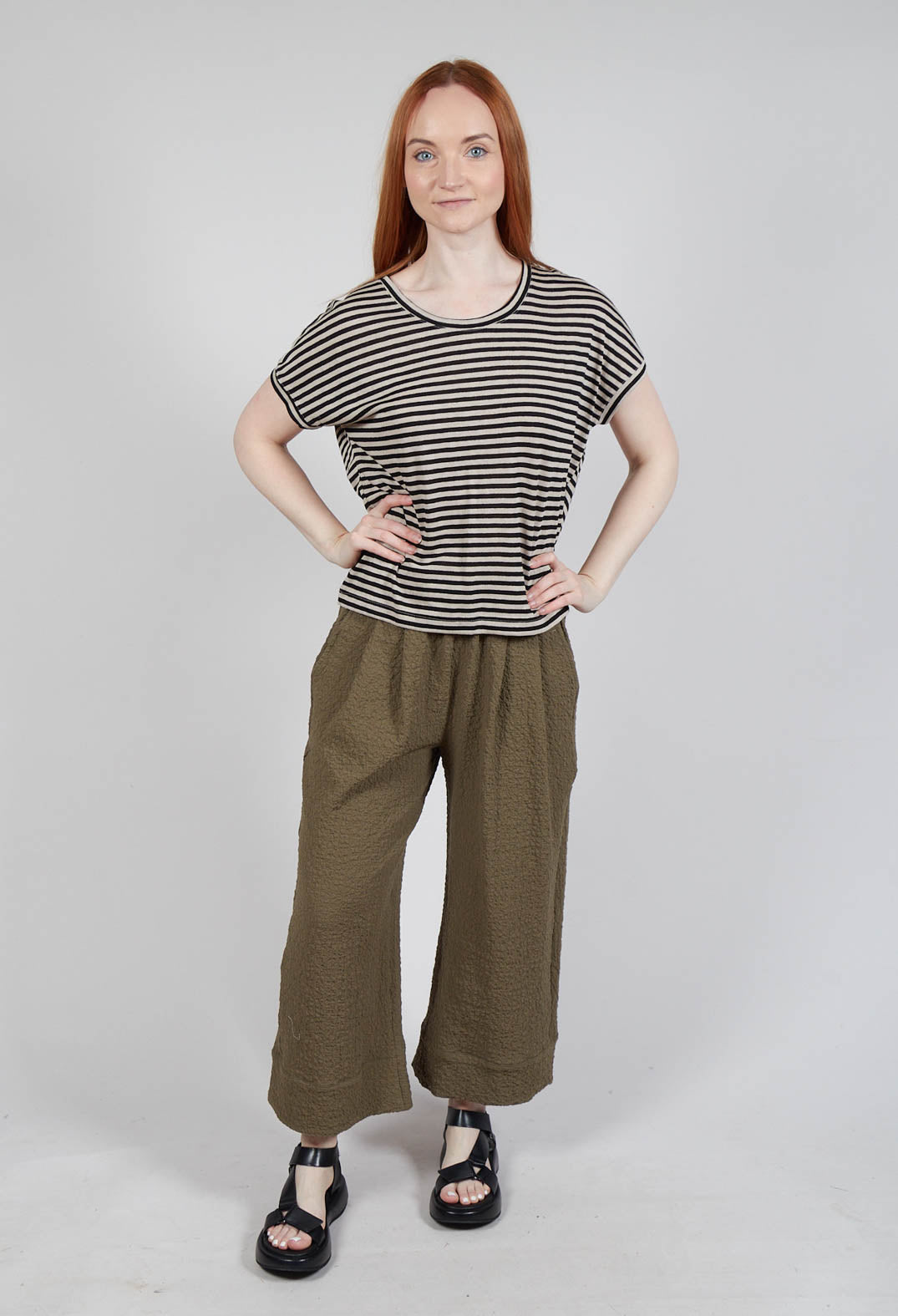 Decisa LR T-Shirt in Nero Stripe