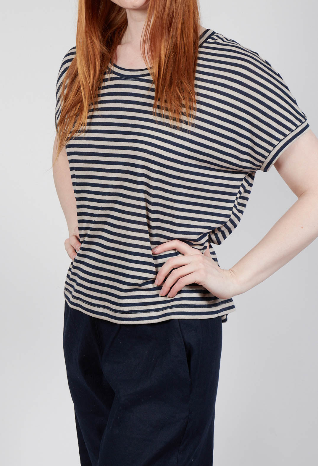 Decisa LR T-Shirt in Blu Stripe