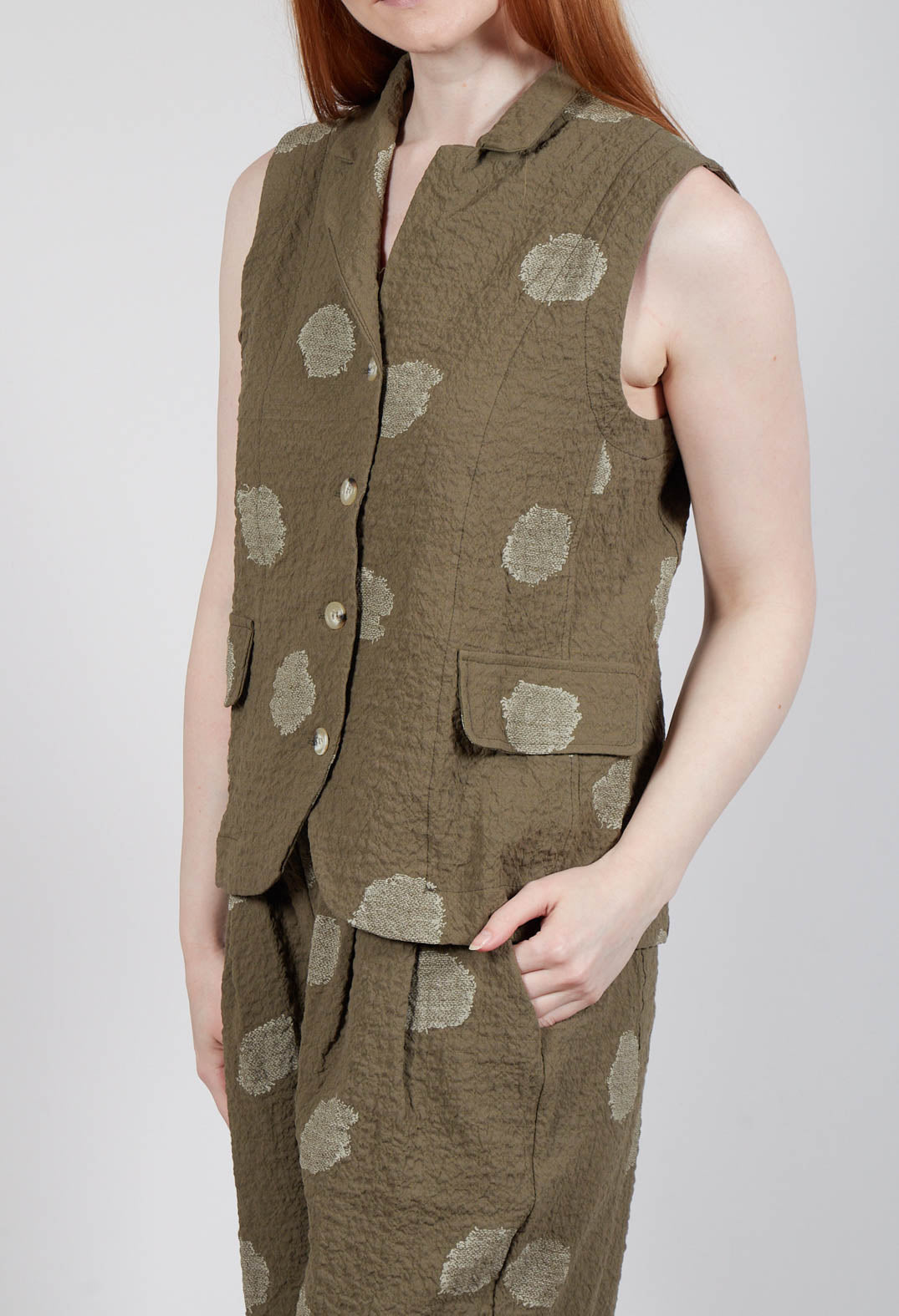 Kimchi S Gilet in Alga