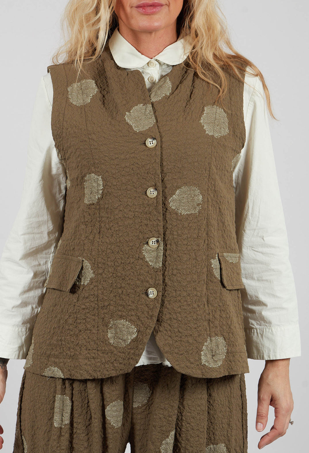 Kimchi S Gilet in Alga