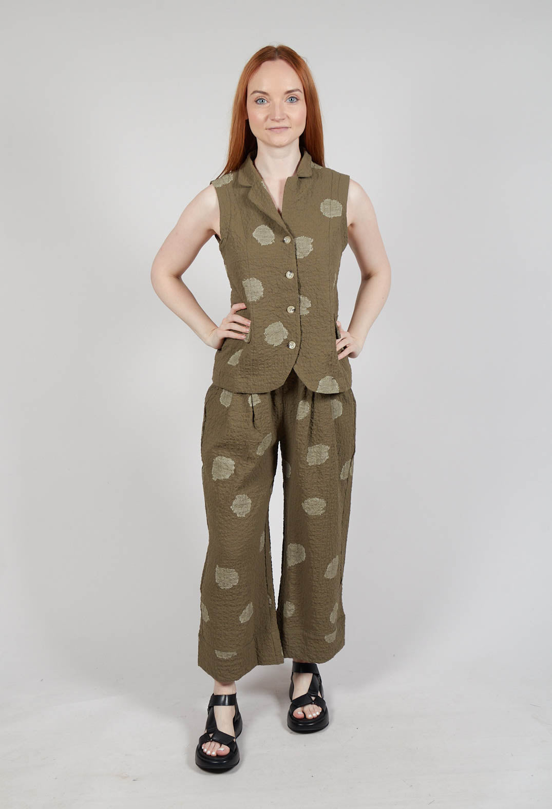 Kimchi S Gilet in Alga