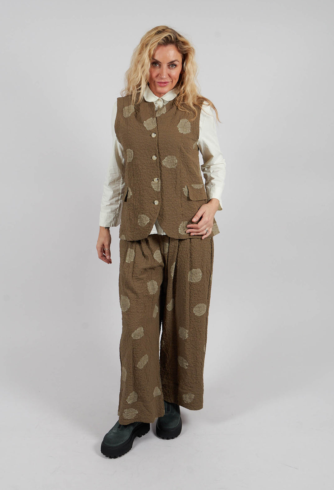 Kimchi S Gilet in Alga