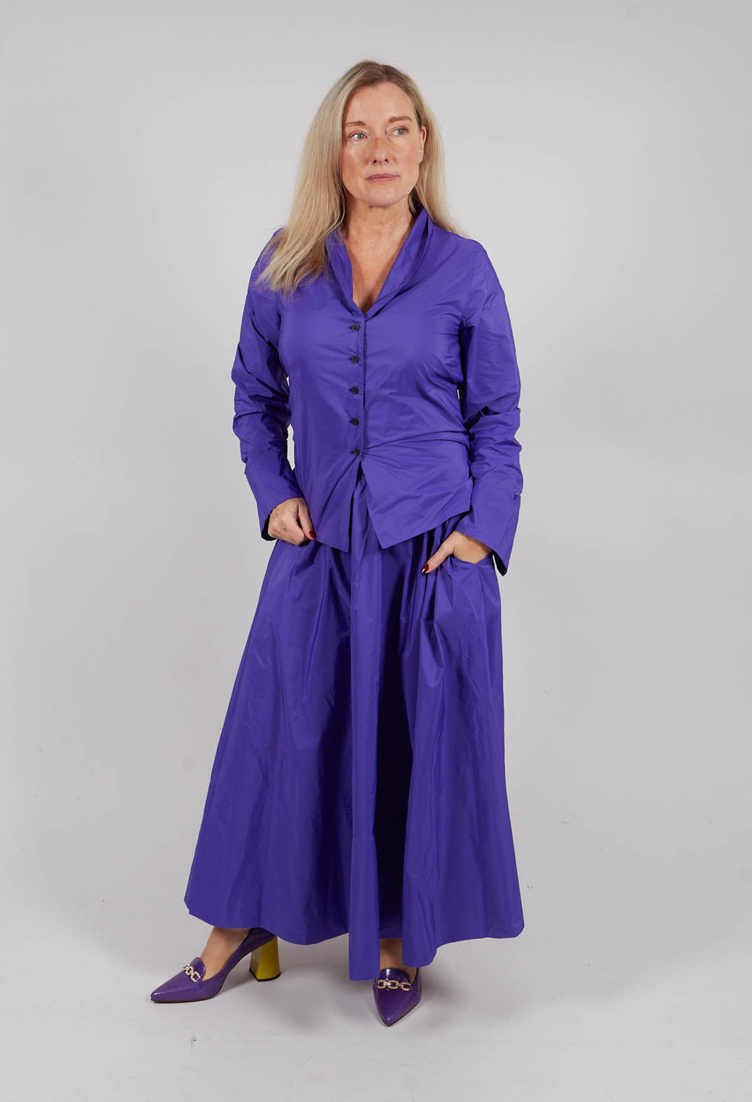 A-Line Skirt in Indigo