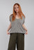 Lucente LR Cardigan in Lago Stripe
