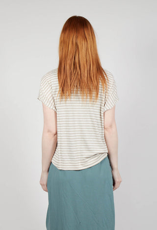 Lucente LR Cardigan in Grezzo Stripe