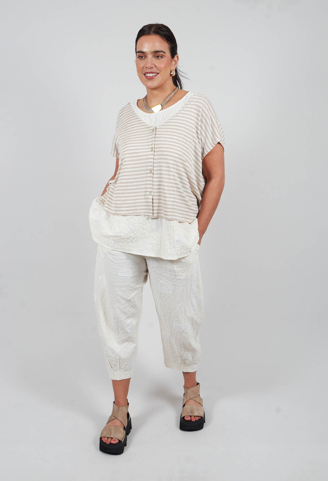 Bianco S Trousers in Mandorla