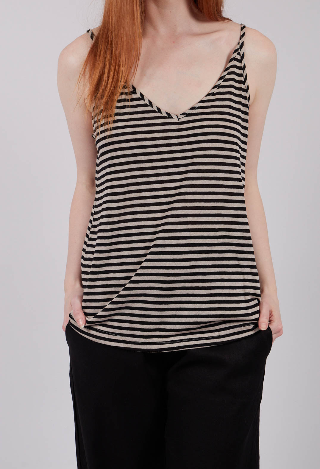 Pigra LR Top in Nero Stripe