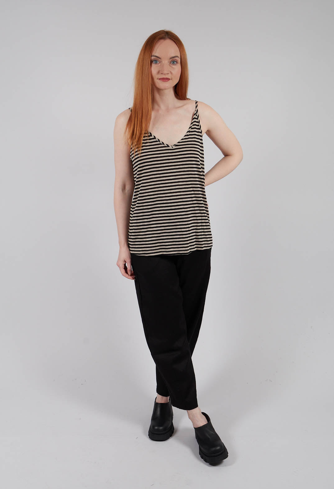 Pigra LR Top in Nero Stripe