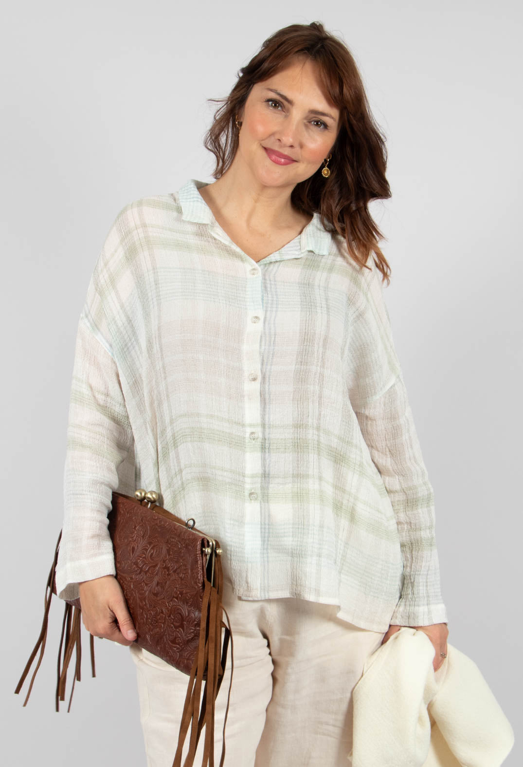 Pirri Shirt in White Check