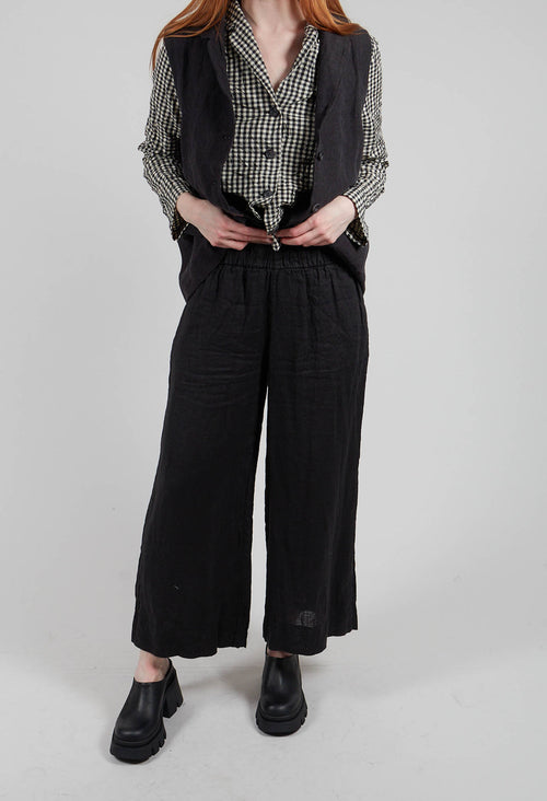 Pollo L Trousers in Nero
