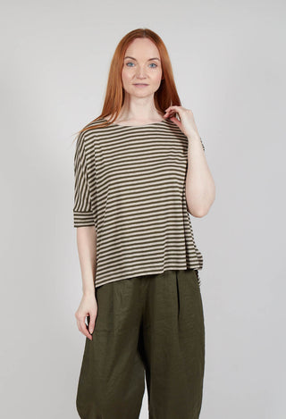 Tela LR Jumper in Alga Stripe