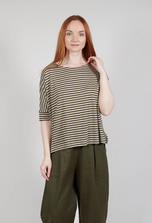 Tela LR Jumper in Alga Stripe