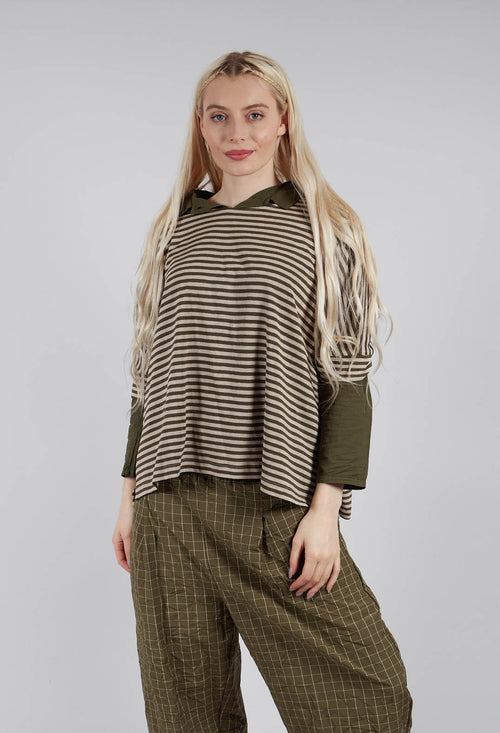 Tela LR Jumper in Alga Stripe