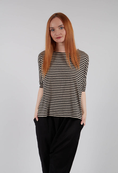 Tela LR Jumper in Nero Stripe