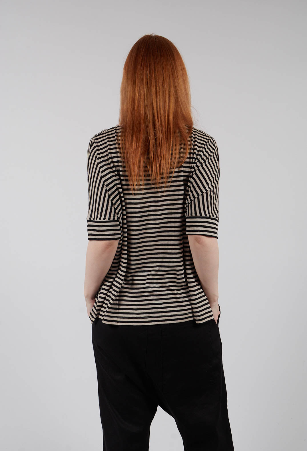 Tela LR Jumper in Nero Stripe
