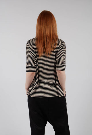 Tela LR Jumper in Nero Stripe
