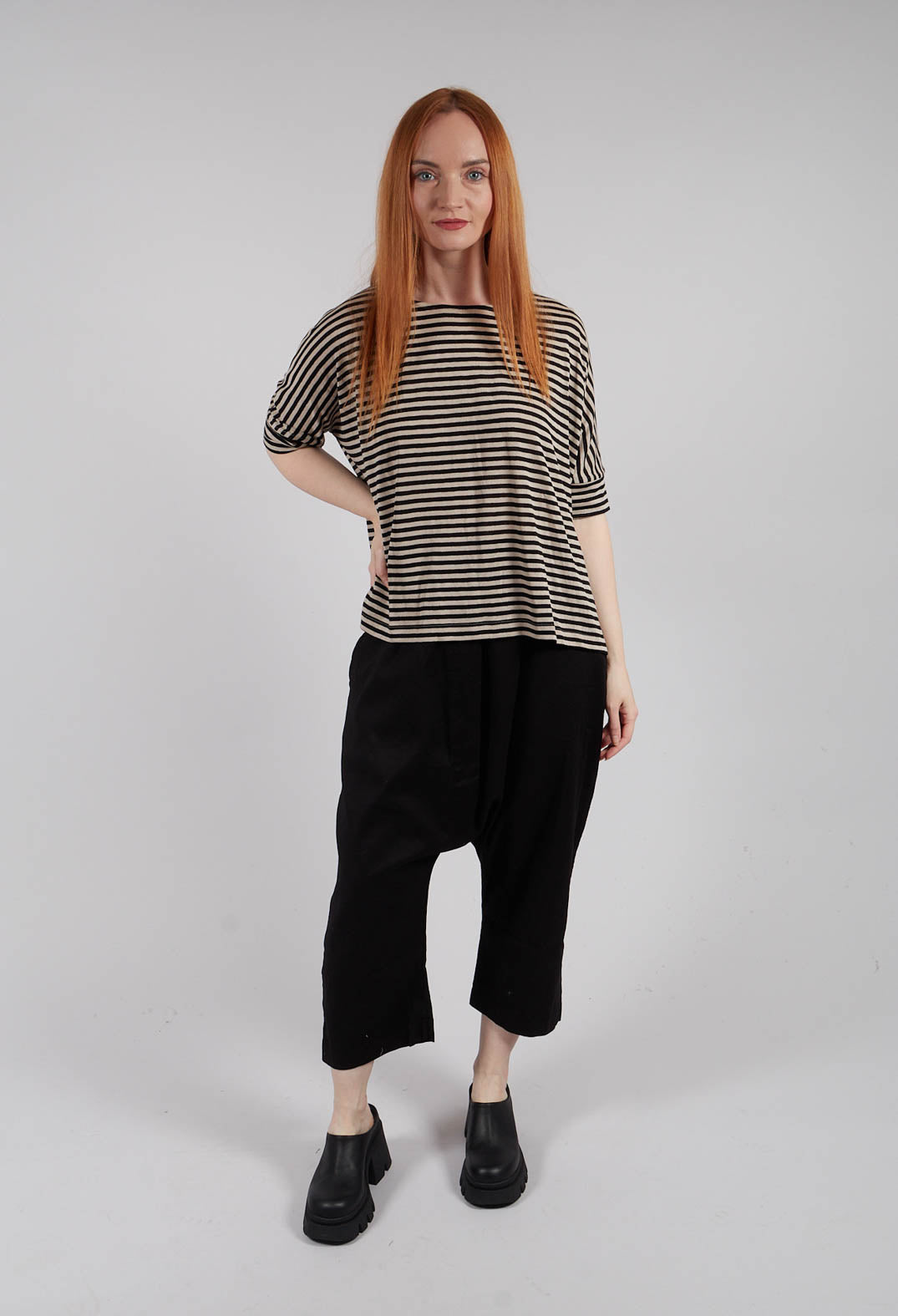 Tela LR Jumper in Nero Stripe