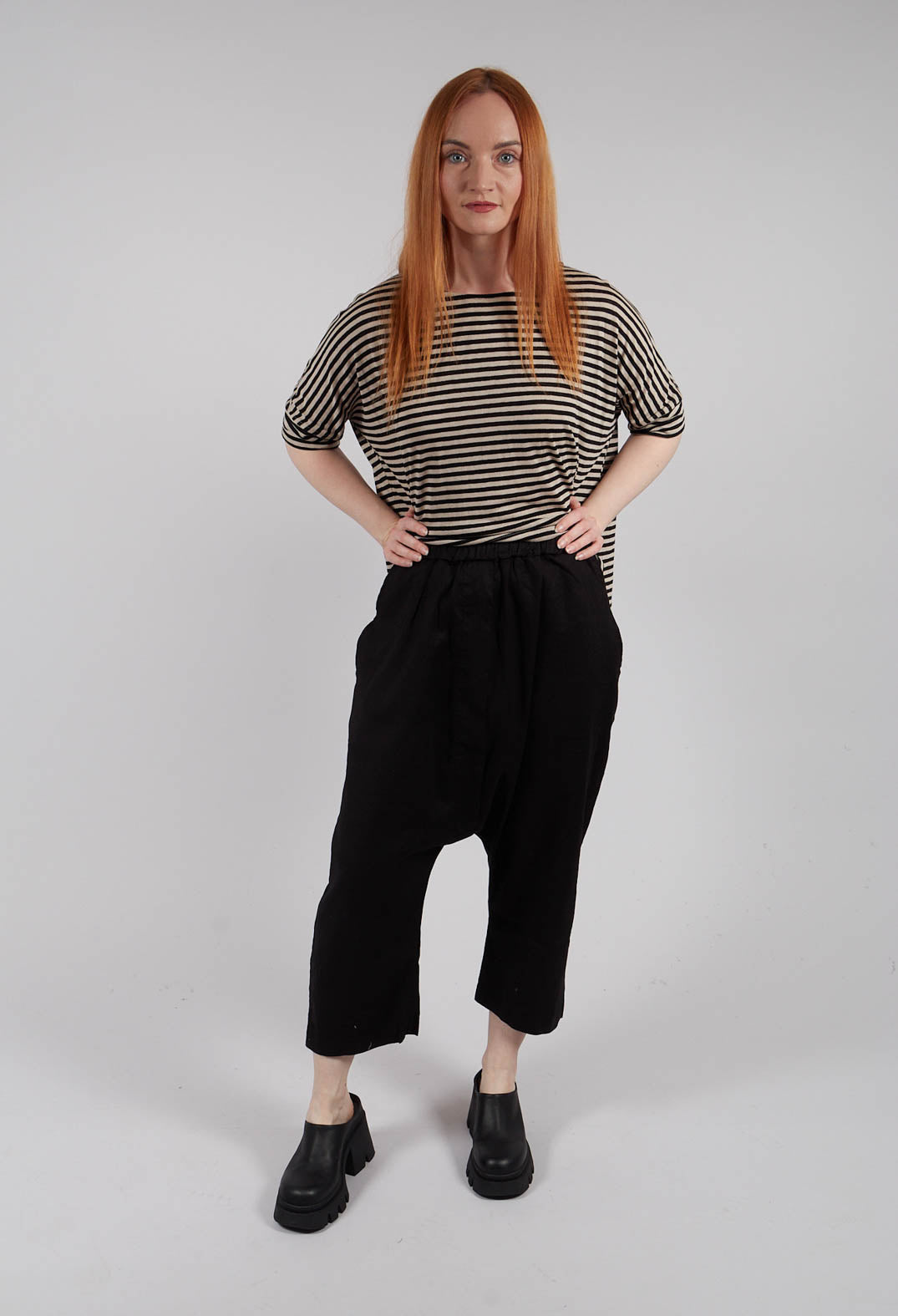 Lippia D Trousers in Nero