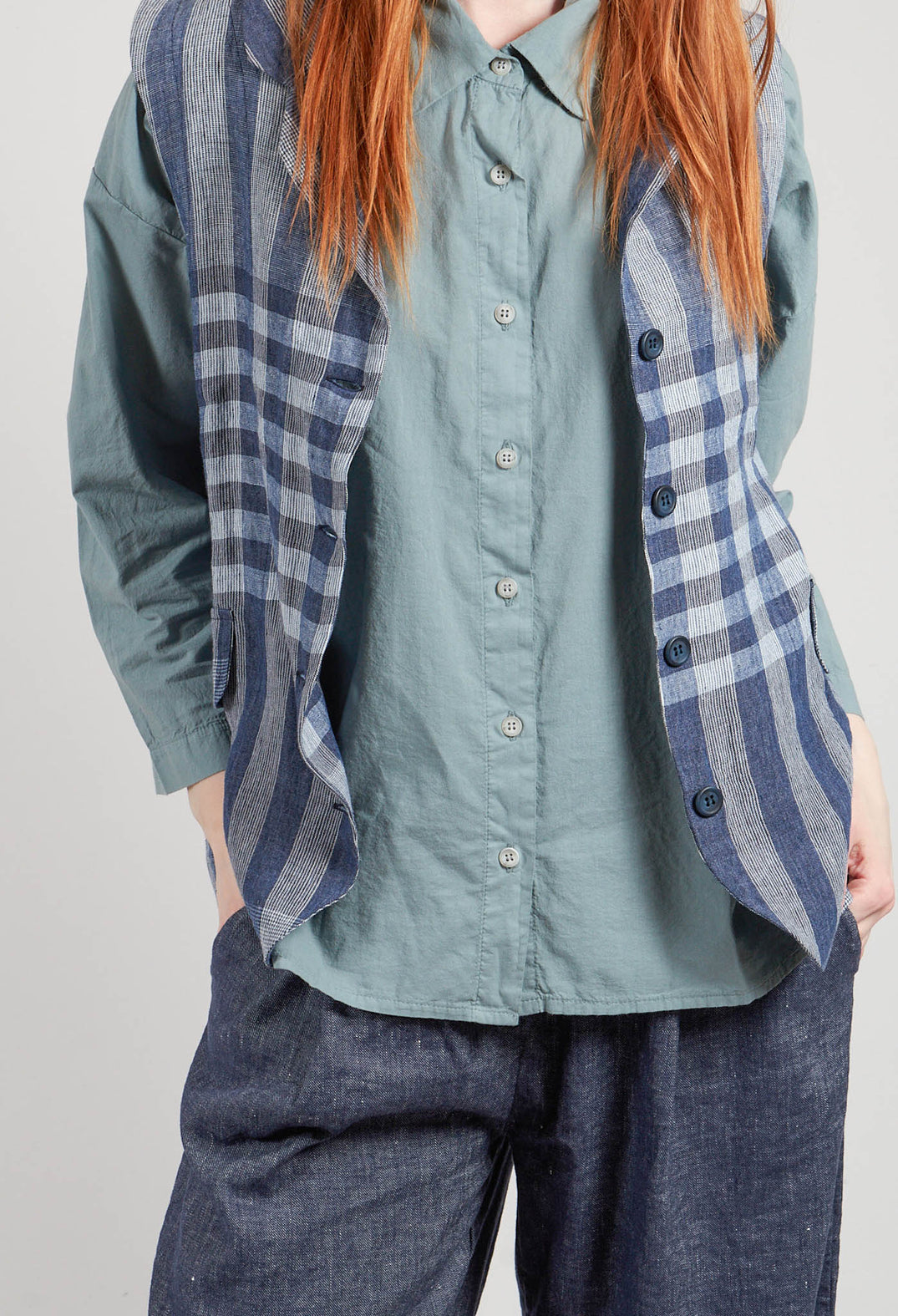 Kimchi A Gilet in Blu